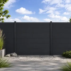 WPC Steckzaun Ameland ca. 180x180 cm | V-Line Begrenztes Angebot