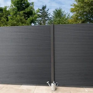 BPC Steckzaun Shadowline ca. 180x180 cm Co-Extrudiert | V-Line Letzte Chance