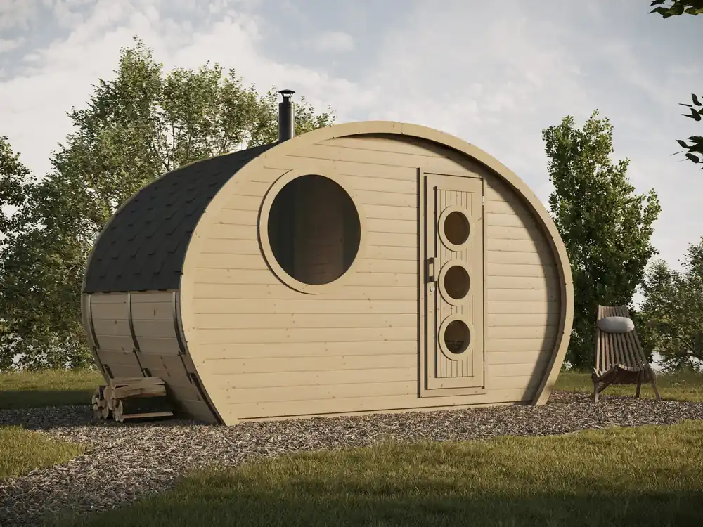 Saunafass Frodo 1,94x4m Preiswert