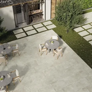 Finale Aktion Feinsteinzeug-Terrassenplatten MERLOT Grau