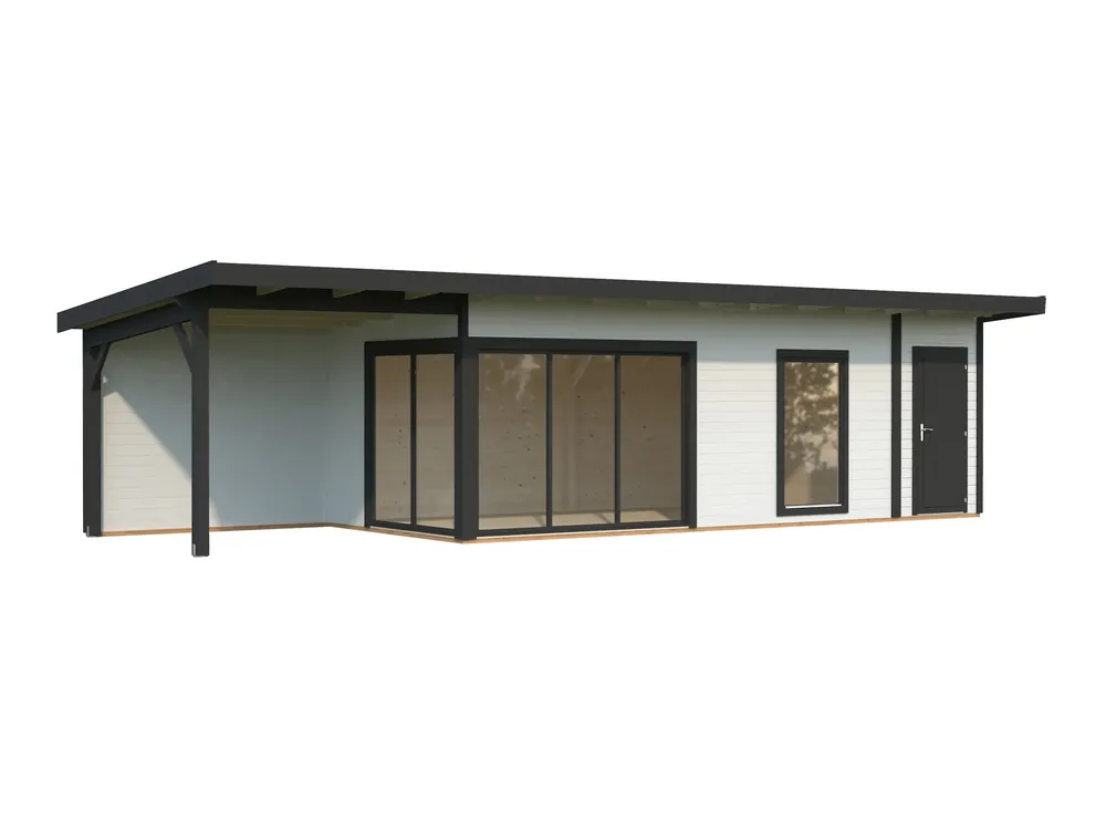 Gartenhaus Andrea Slide 21,1 + 7,5 m² Slide / Slide Plus Markenware