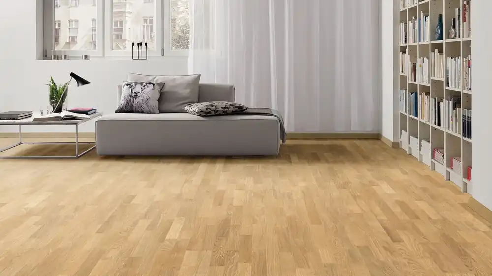 Schnäppchen 34 m² HARO Klick-Parkettboden Eiche roh