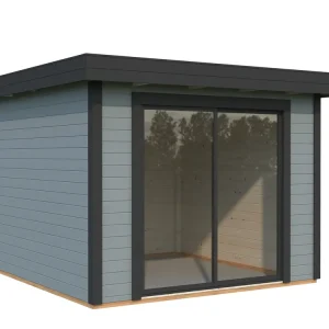 Bestseller modernes Gartenhaus Rheinau 1 mit Schiebetür