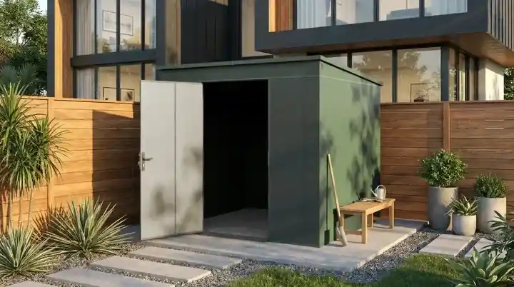 Metall-Gerätehaus Gary 6 - 237x237 Super-Preis