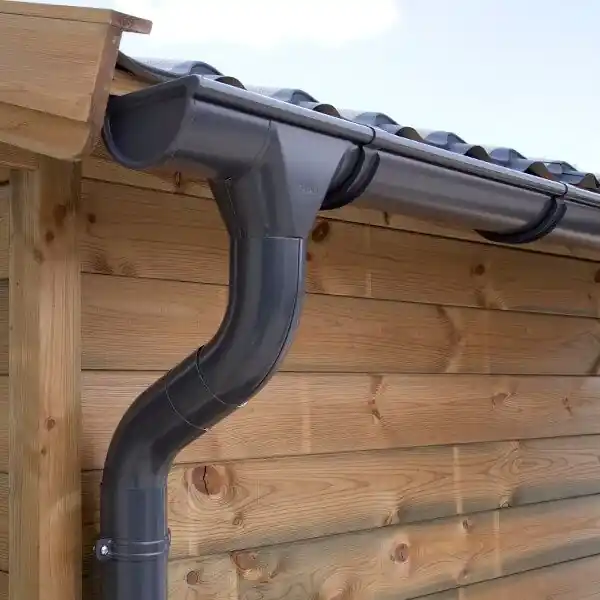 Dachrinnen-Komplettset Zink pulverbeschichtet 110 mm – Pult-, Sattel- & Viereckdächer Preisknaller