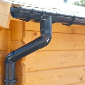 Dachrinnen-Komplettset PVC 78 mm - verschiedene Dachformen Abverkauf