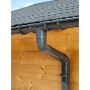Dachrinnen-Komplettset PVC 78 mm - verschiedene Dachformen Sonderangebot