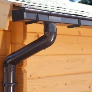 Dachrinnen-Komplettset PVC 80 mm - verschiedene Dachformen Sichere Zahlung