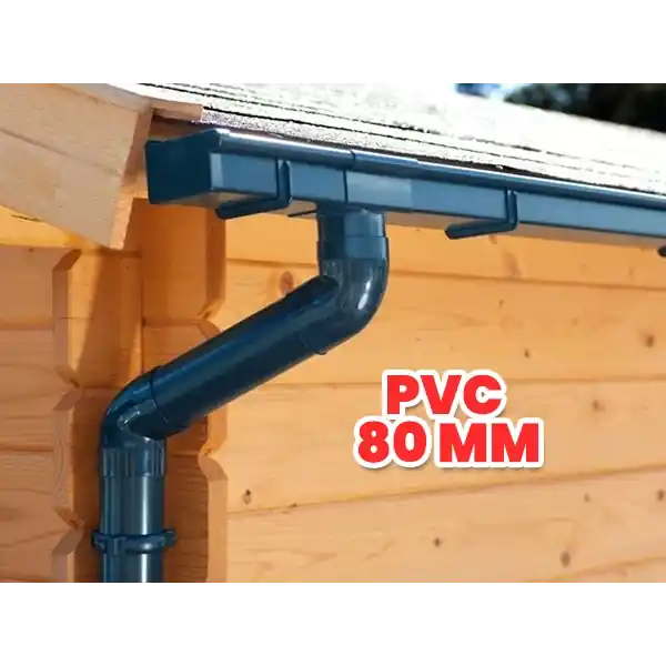 Finale Aktion Dachrinnen-Komplettset PVC 80 mm - verschiedene Dachformen
