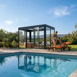 Neue Ware Aluminium Sommergarten - SunCasa Infinity 3.2