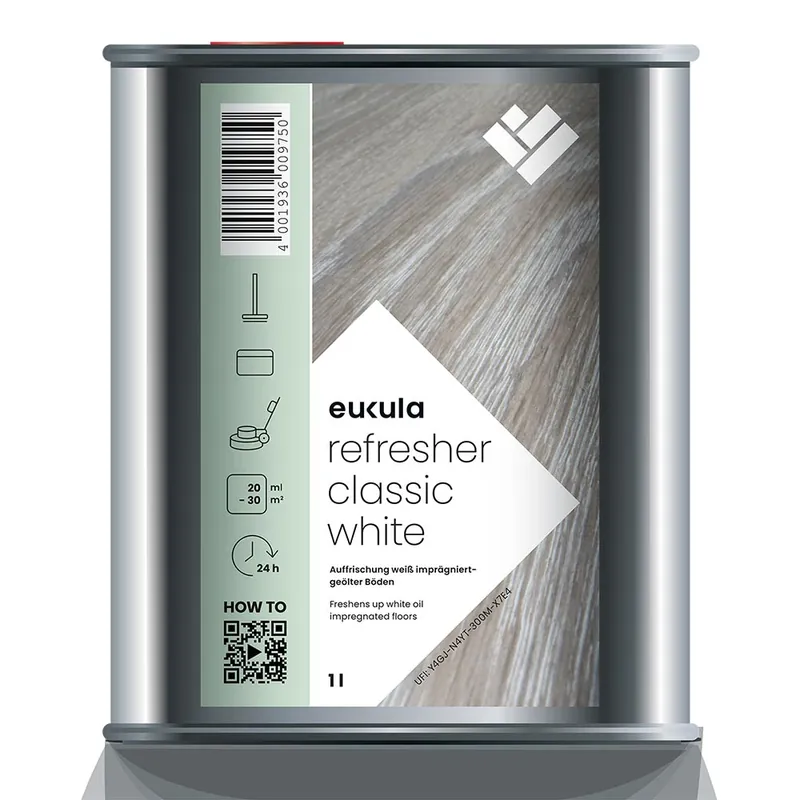 Neue Ware eukula refresher classic weiß 1000 ml